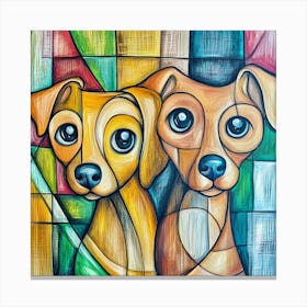 Two Dogs 6 Canvas Print