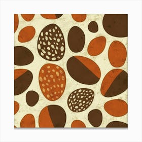 Orange And Brown Pattern Canvas Print