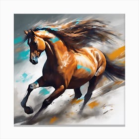 Horse Painting Canvas Print