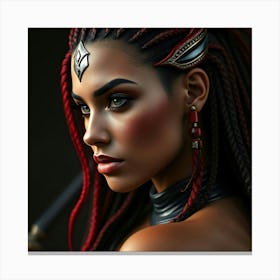 Sexy Warrior Women Canvas Print