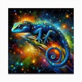 Galaxy Lizard Canvas Print