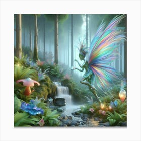 Fairy In The Forest 20 Canvas Print