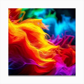 Color Brightness Vibrant Electric Power Gradient Vivid Intense Dynamic Radiant Glowing En (8) Canvas Print