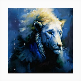 White Lion Canvas Print