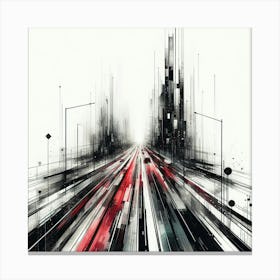 Abstract Cityscape 1 Canvas Print