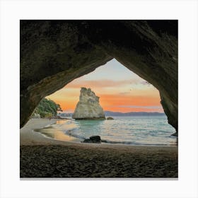 Cathedral Cove, New Zealand Stampe su tela