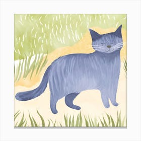 Blue Cat Canvas Print