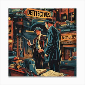 Detectives Canvas Print