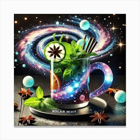 A Futuristic Drink Called Solar Mint Tea, A Refres Canvas Print