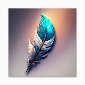 Feather Painting 2 Canvas Print