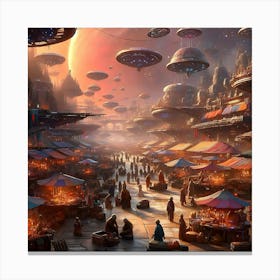 Alien City Canvas Print