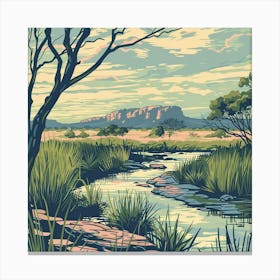 Kangaroo River Canvas Print