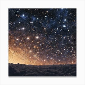 Jigsaw Puzzle of a Starry Sky Canvas Print