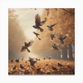 Birds In Flight 7 Canvas Print