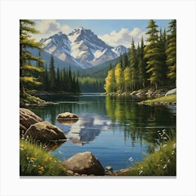 Mountain Lake 26 Canvas Print