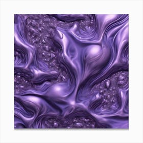 Lavender Fluid Underwater Fractal Pattern Bioluminescent Different Shapes Abstract Art By Jaco 432112376 (3) Canvas Print