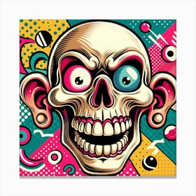 Pop Skull 1 Canvas Print