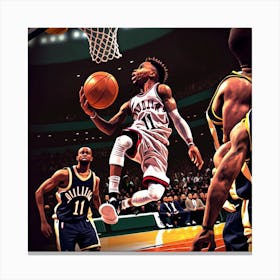 Nba Basketball Canvas Print