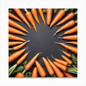 Carrots In A Circle 26 Canvas Print