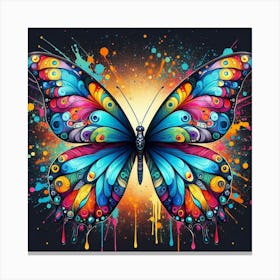 Butterfly Painting Canvas Print