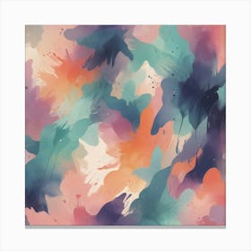 Watercolor Splashes 7 Canvas Print