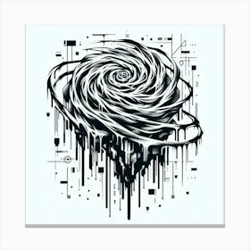 Abstract Rose Canvas Print