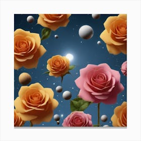 Roses In The Sky Canvas Print