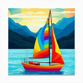 Sailboat Painting Canvas Print