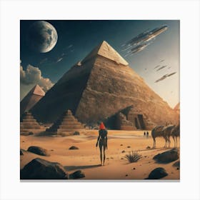 Egyptian Landscape Canvas Print