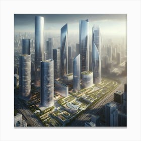 Skyscraper City 1 Canvas Print