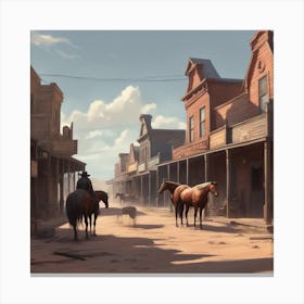 Old West Town 41 Canvas Print