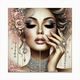 Glamorous glitter gold3 Canvas Print