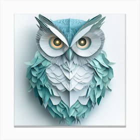 Paper Owl Canvas Print