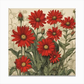 cornellie guillaume red flower Canvas Print