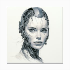 Robot Girl Canvas Print