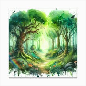 Forest Path Canvas Print