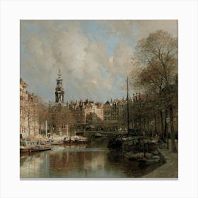 Amsterdam Canal Canvas Print