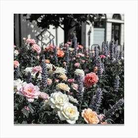 Flowers In The Park Canvas Print