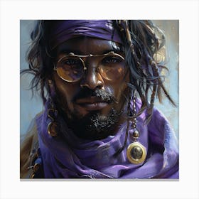 Man In Purple Canvas Print