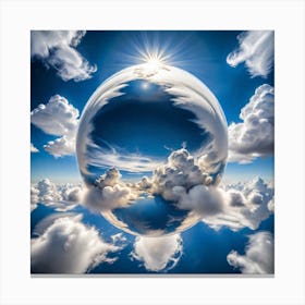 Reflecting Clouds Canvas Print