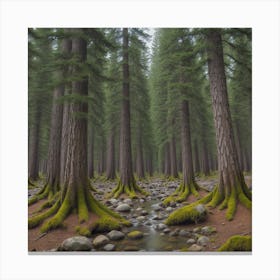 Mossy Forest Canvas Print