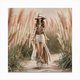 A Captivating And Dreamy Illustration Of A Fashion P D 8fwmqgc225gphovwcg Mtnsseqqq7yi35qmrsizqw Canvas Print