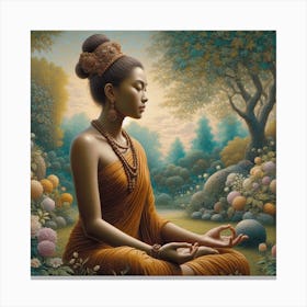 Buddha In Meditation 5 Canvas Print