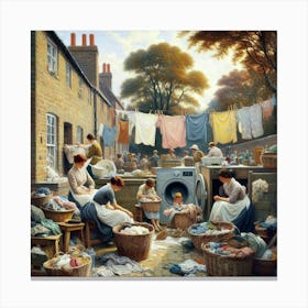 Country Laundromat Canvas Print