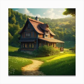 House In The Countryside 12 Canvas Print