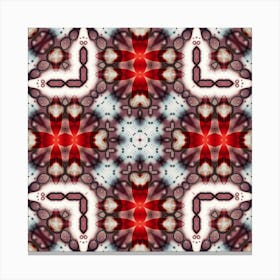 Abstraction Watercolor Pattern Red Canvas Print