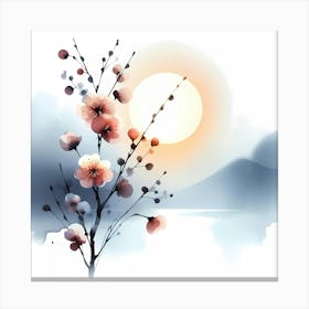 Cherry Blossom Painting 1 Canvas Print