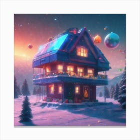 Christmas House 117 Canvas Print