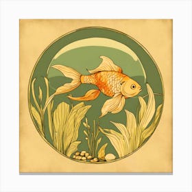 Goldfish In A Bowl Canvas Print