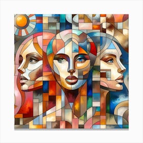 Stained Glass Art Canvas Print